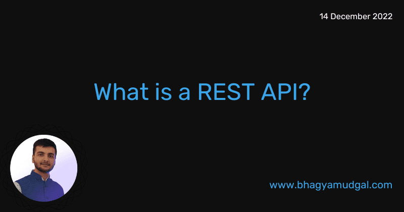 What is a REST API?